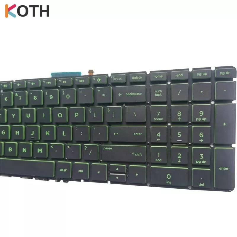 Фото Новая клавиатура США для HP Pavilion Power 15-CB 15-CB024CL 15-CB077CL с зеленой подсветкой №1