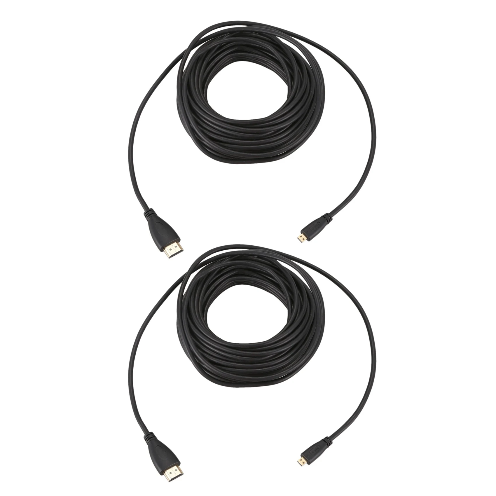 

2pcs 10M HDMI Male to Micro-HDMI Male HD Video Conversion Line