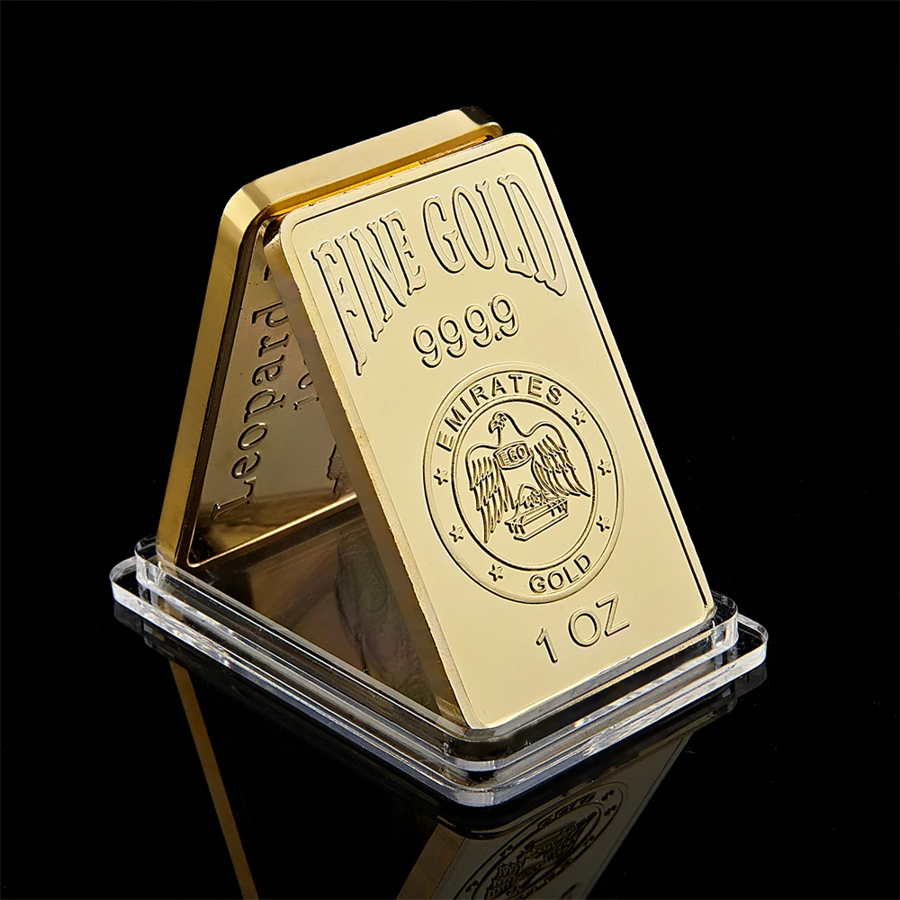 Копия золотого стержня 1 унция орлиный блок фотография розы коллекционные