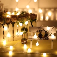 string lights battery powered style round bead lights small ball lights outdoor indoor bedroom window christmas tree decoration