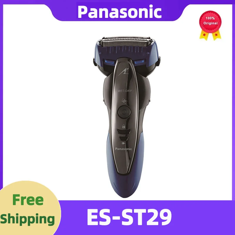 

Panasonic Electric Shaving Knife Male Full Body Water Wash Reciprocating Three Blade Shaving Knife ES-ST29