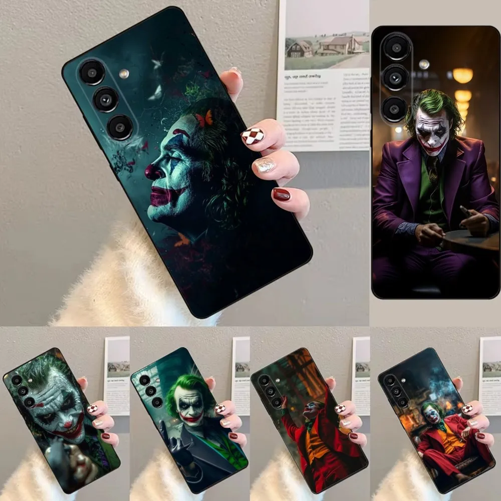 Чехол для телефона с рисунком J-Jokers C-Cклоуна Samsung S24 23 22 30 21 10 9 Ultra Plus Lite FE мягкий