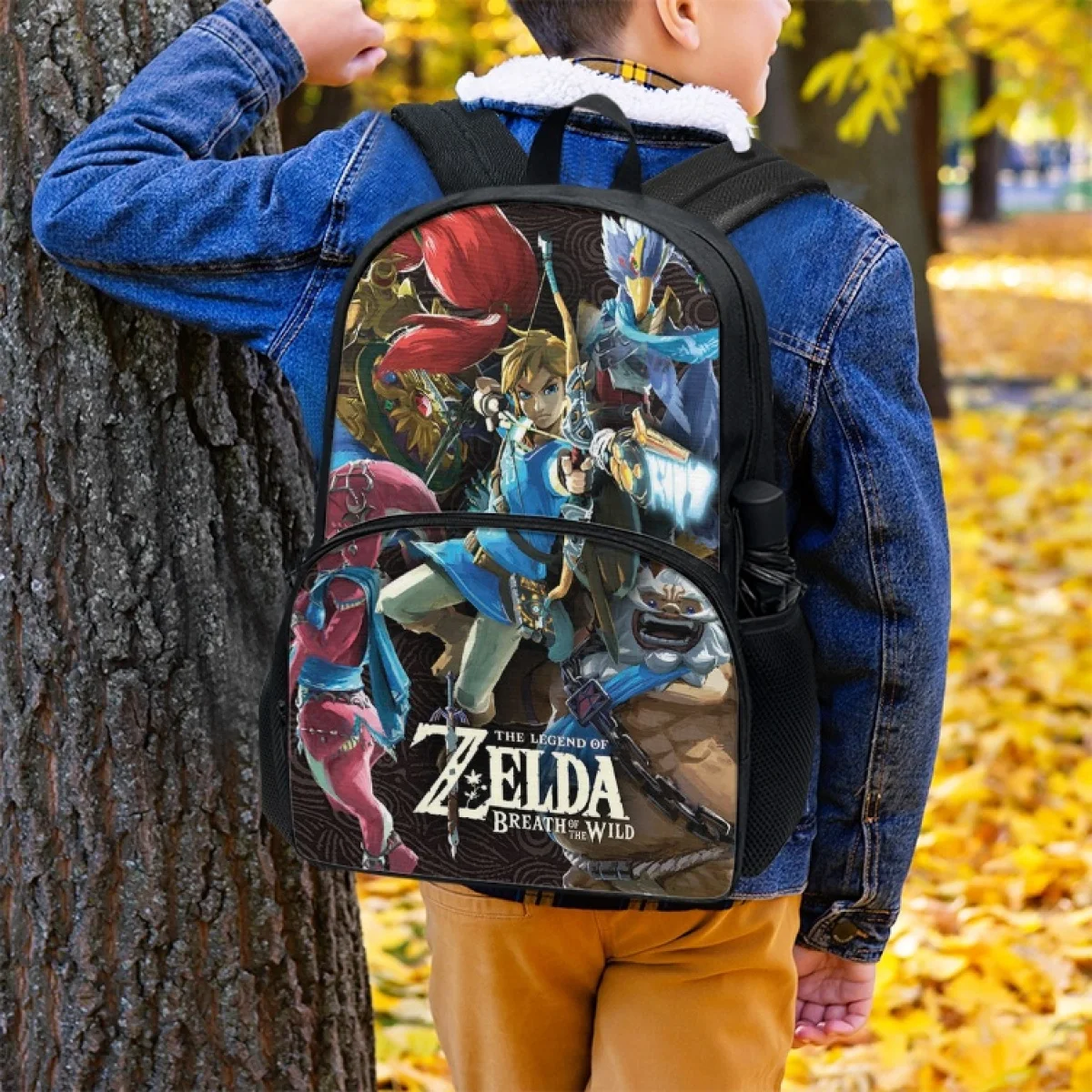 FORUDESIGNS Zelda Game Print Backpacks Boys Shoulder Bags for Travel Men Laptop Backpack Teenager Children School Bags Bookbag