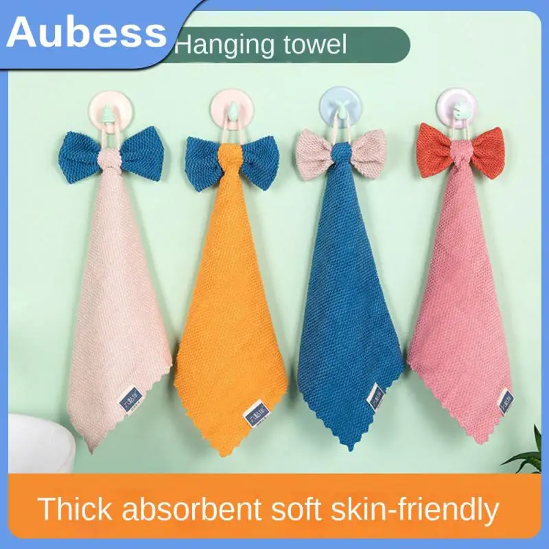 

Easy To Store High Density Coral Velvet Bows Not Fading Childrens Towels Highly Absorbent Wipe Towels Towels/towel Sets