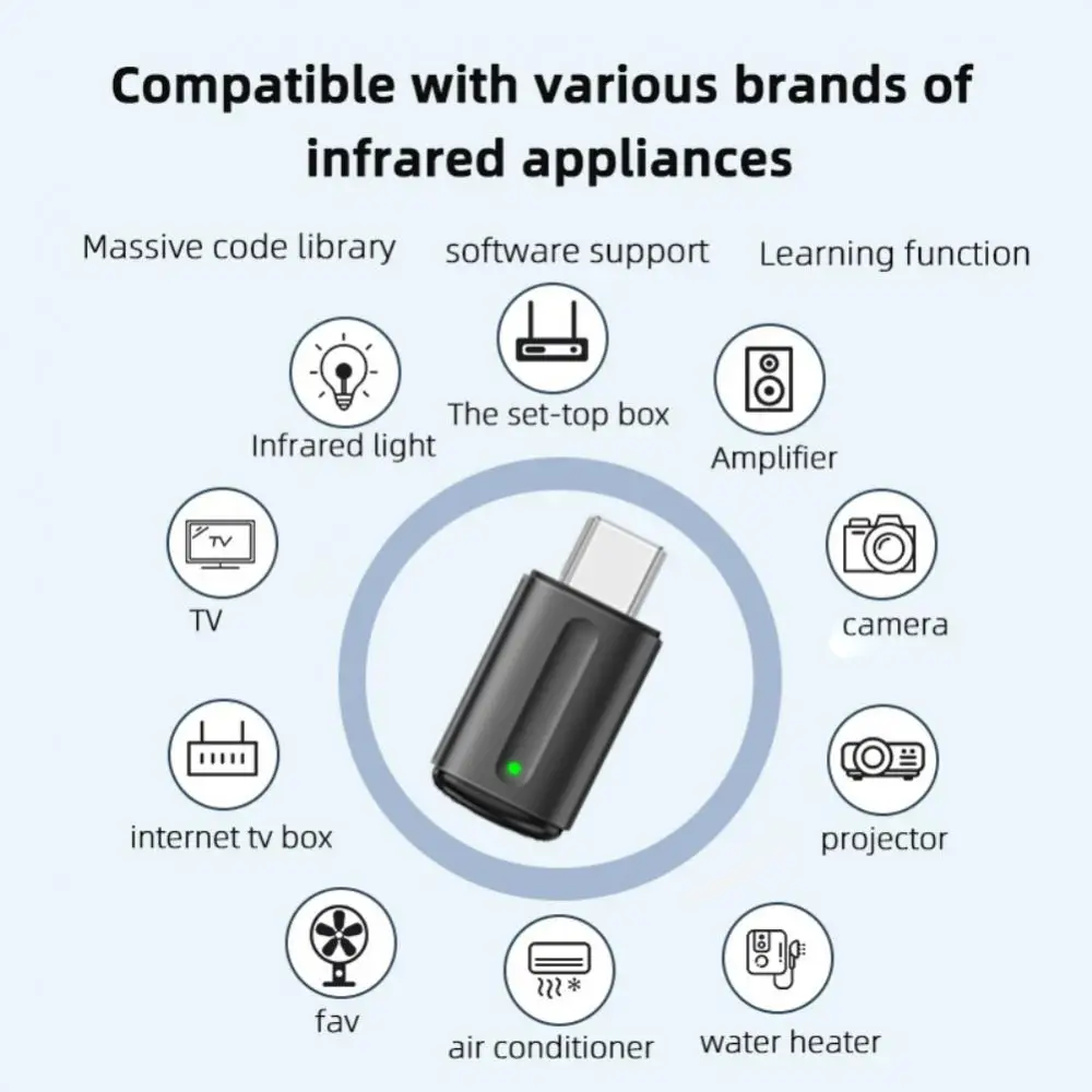 Адаптер Type C Micro USB для ТВ-приставок Беспроводной ИК |