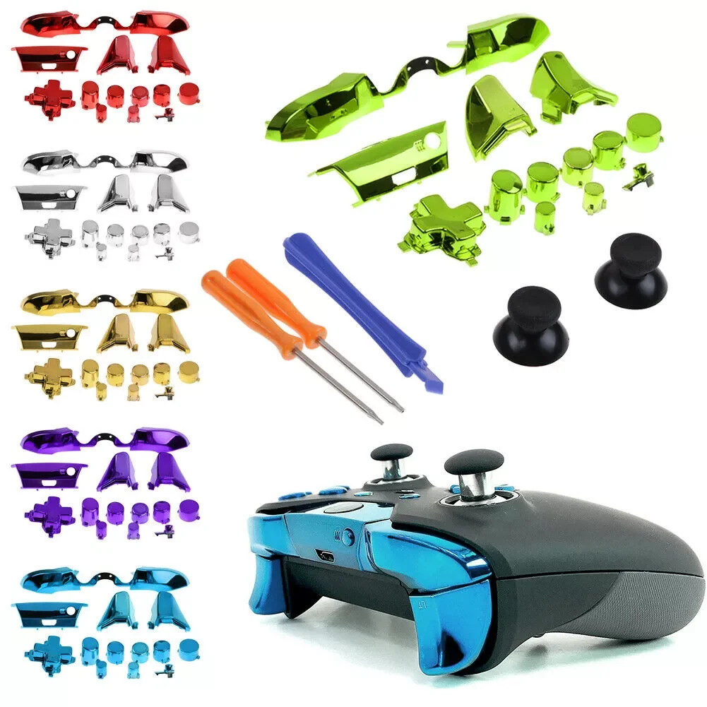 

Accessories For Xbox One Elite X1 Controller Bumper Triggers Buttons Replacement Full Set D-pad Thumbsticks T8H&T6 Tool Kit
