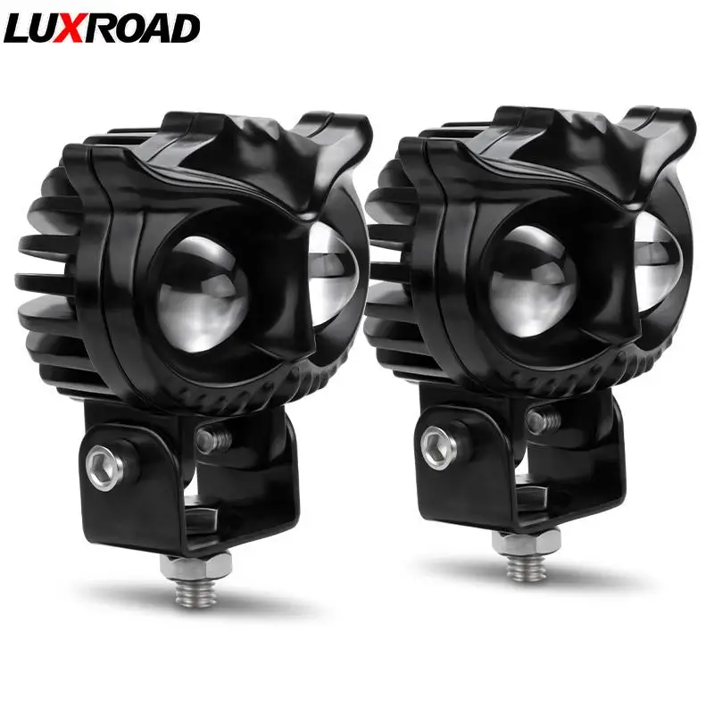 

Aluminum Owl style Moto Mini LED Hi Beam Auxiliary Head Driving Fog Work Spot Lamp For Bike Truck SUV Quad 4WD Car White Yellow