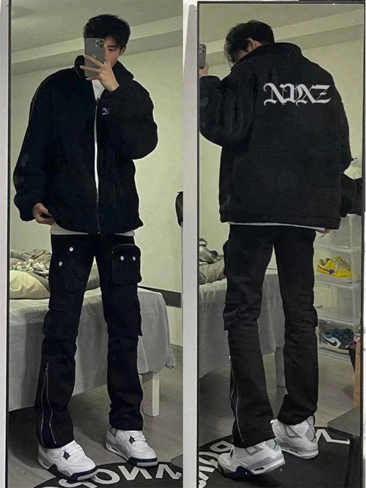 Европейский и американский пуховик с персонализированным буквенным принтом