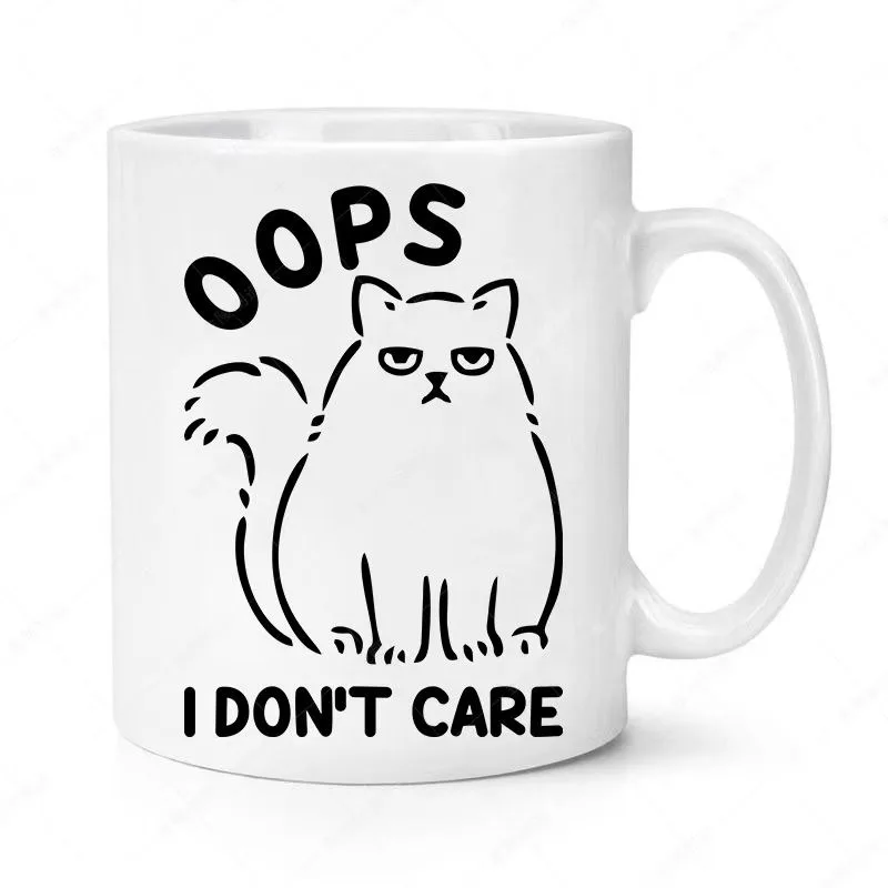 Забавная кофейная кружка с котом разноцветная керамическая чашка 3D эффектом