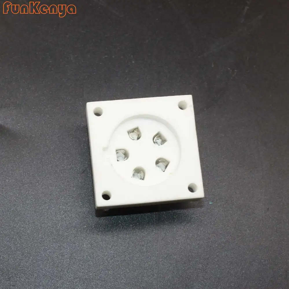 Керамические трубчатые головки с пятью контактами золотистый серебристый