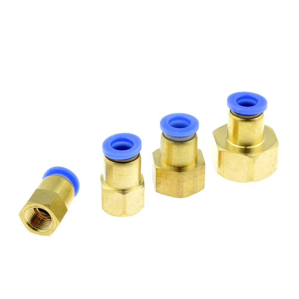 Штуцер для воздушной трубы 10 мм 12 8 6 штуцер шланга 1/8 дюйма 3/8 BSP 1/2 Женский