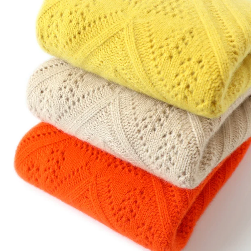 Дизайнерская новинка модная женская одежда кашемировый зимний теплый свитер