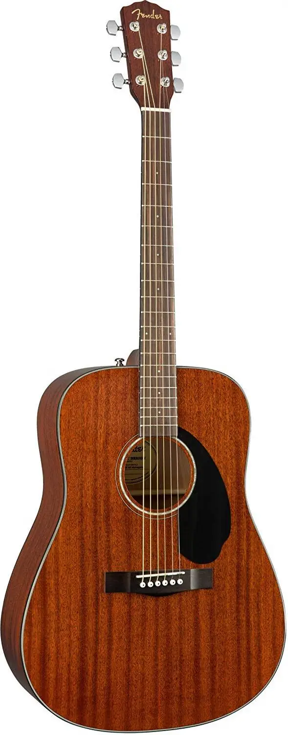 Акустические гитары Fender CD-60S Mahogany 6-струнная акустическая гитара формы дредноут с