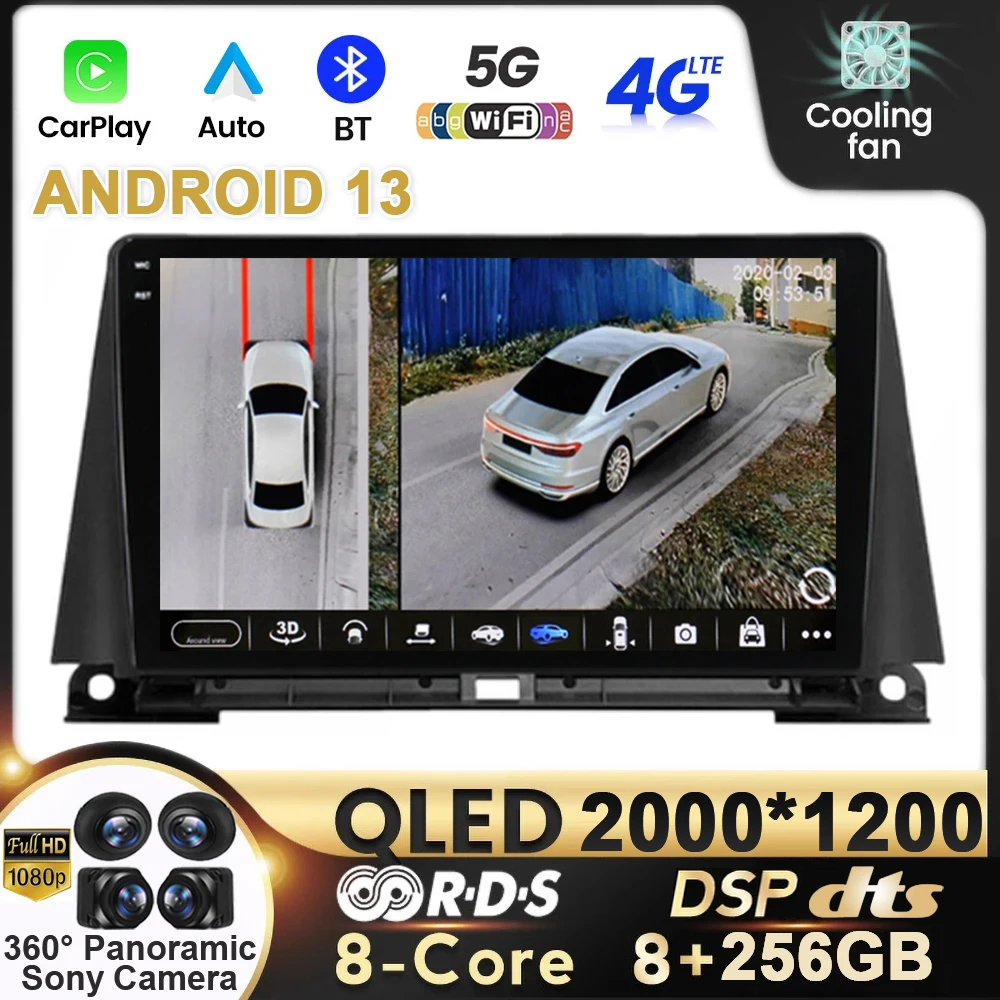 

Автомобильный радиоприемник Android 13 для Lexus NX200 Z10 NX 200 2014 - 2020 мультимедийный видео QLED плеер навигация GPS DSP WIFI 4G авто Carplay