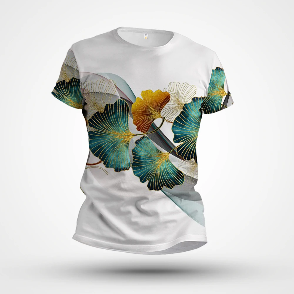

2023 Summer New T-shirt Men's Round Neck Short Sleeve 3DT Shirt Fashion Retro Print Fashion Casual Short Sleeve
