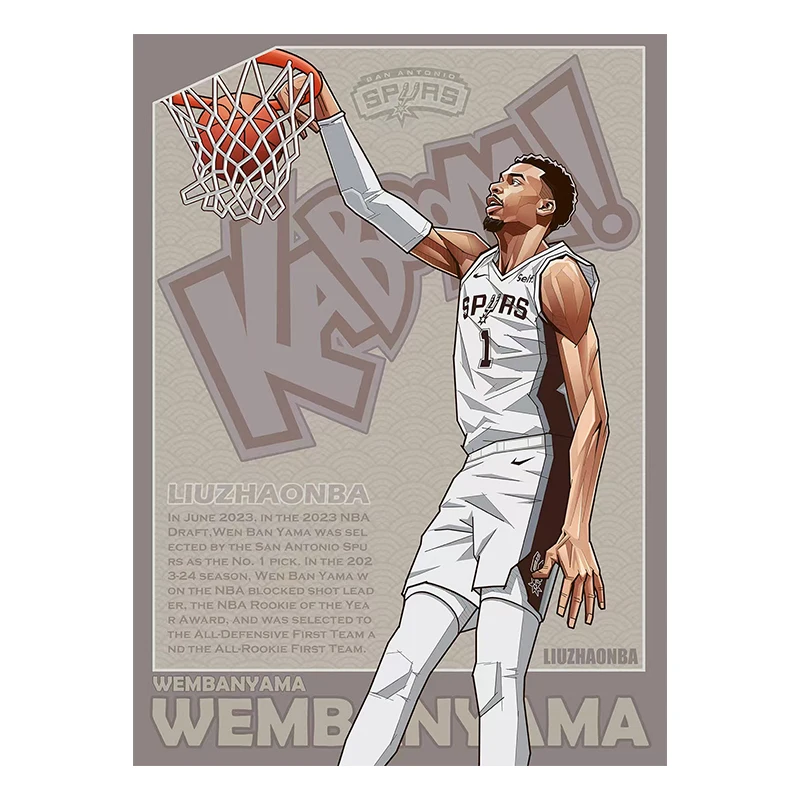 Фото Коллекционные карточки Panini Basketball Kaboom Series: Вембаньяма, Карри, Джеймс, Уэйд, Дюрант, Халибертон, Александр. Сделай сам. Подарок. №4