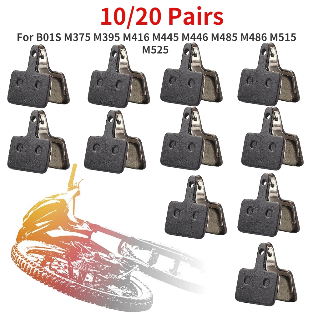 

Велосипедные полуметаллические тормозные колодки Shimano, керамические дисковые тормоза из каучука для B01S, M375, M395, M416, M445, M446, M485, M486, M515, 1-20 пар