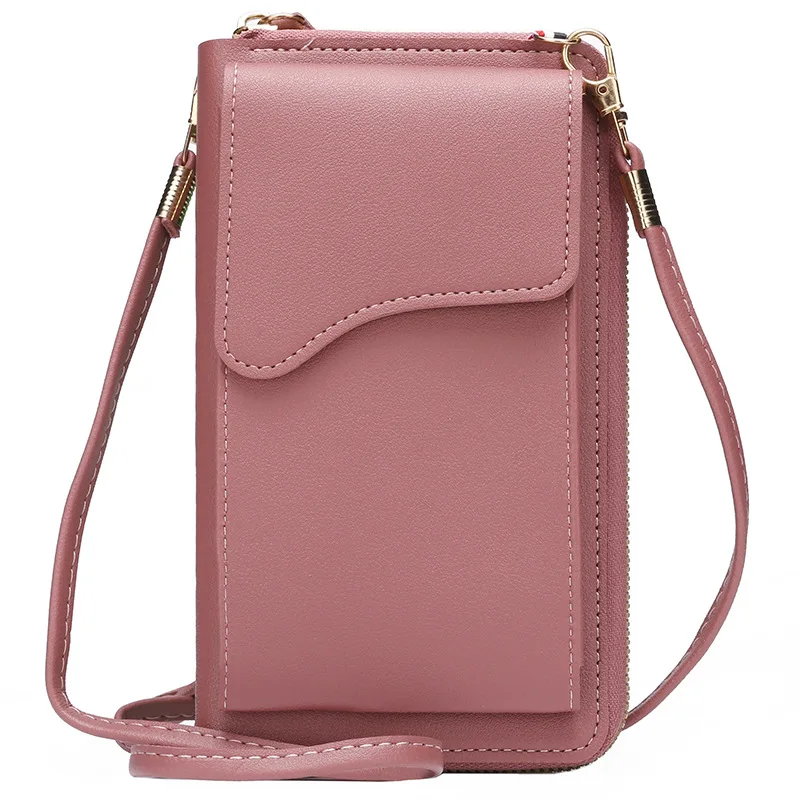 

High Quality pu Leather Small Shoulder Bag Casual Handbag Crossbody Bags for Women Phone Pocket Girl Purse Messenger Bags