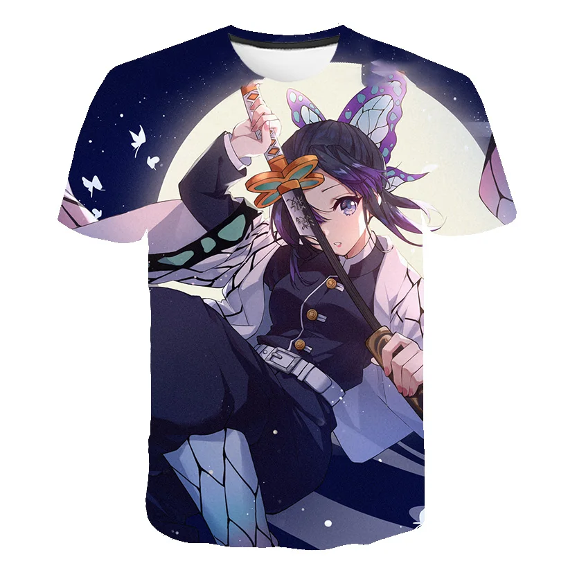

Hot Anime Slayer Series New Baby Children's Anime T shirt Clothing Cartoon Print 3D Short Sleeve Harajuku T-Shirt For 3-14 Y