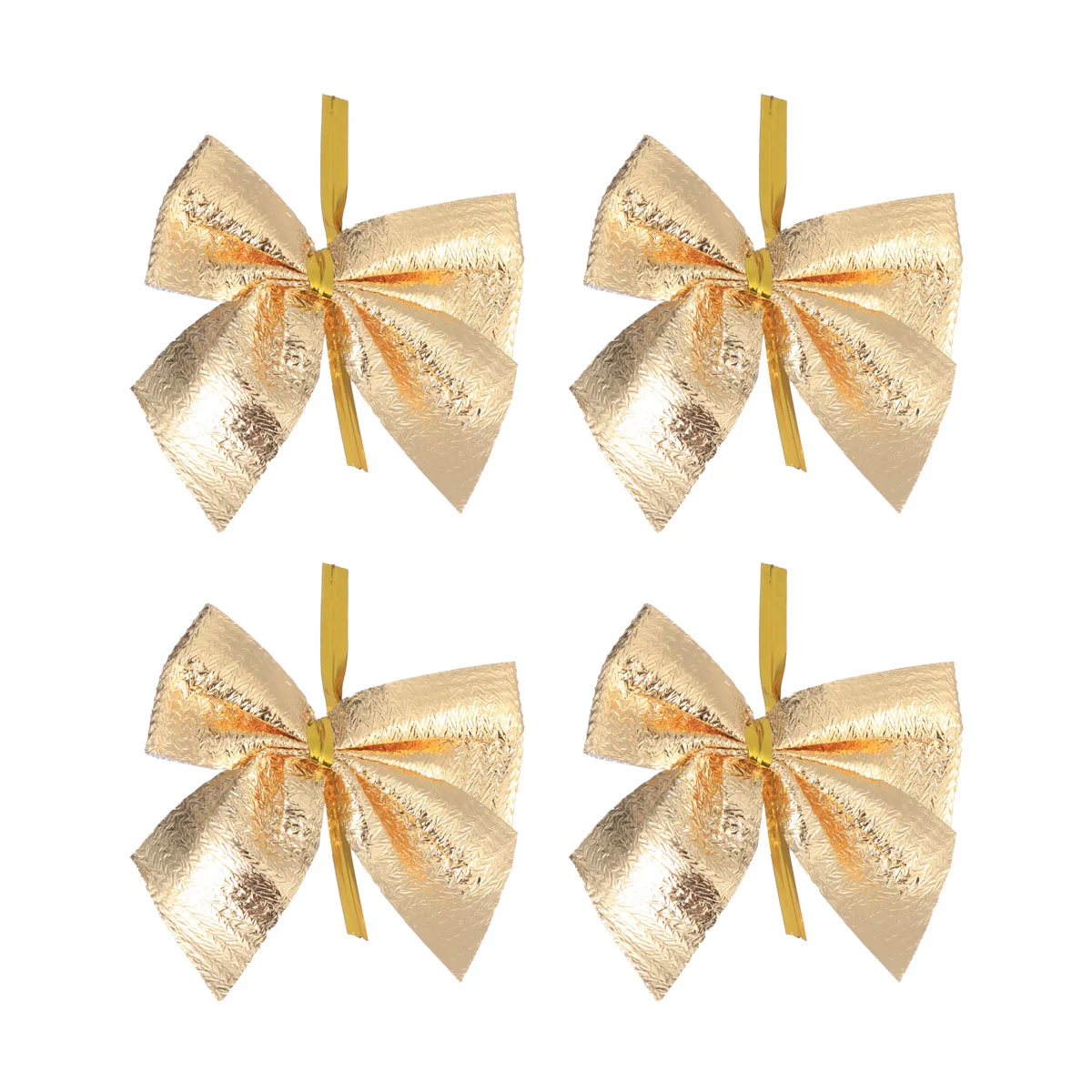 

Christmas Bow Tree Bows Ribbon Ornamentsglitter Bowknot Holiday Decorative Giftknot Ornament Decoration Wreath Mini Hanging Red