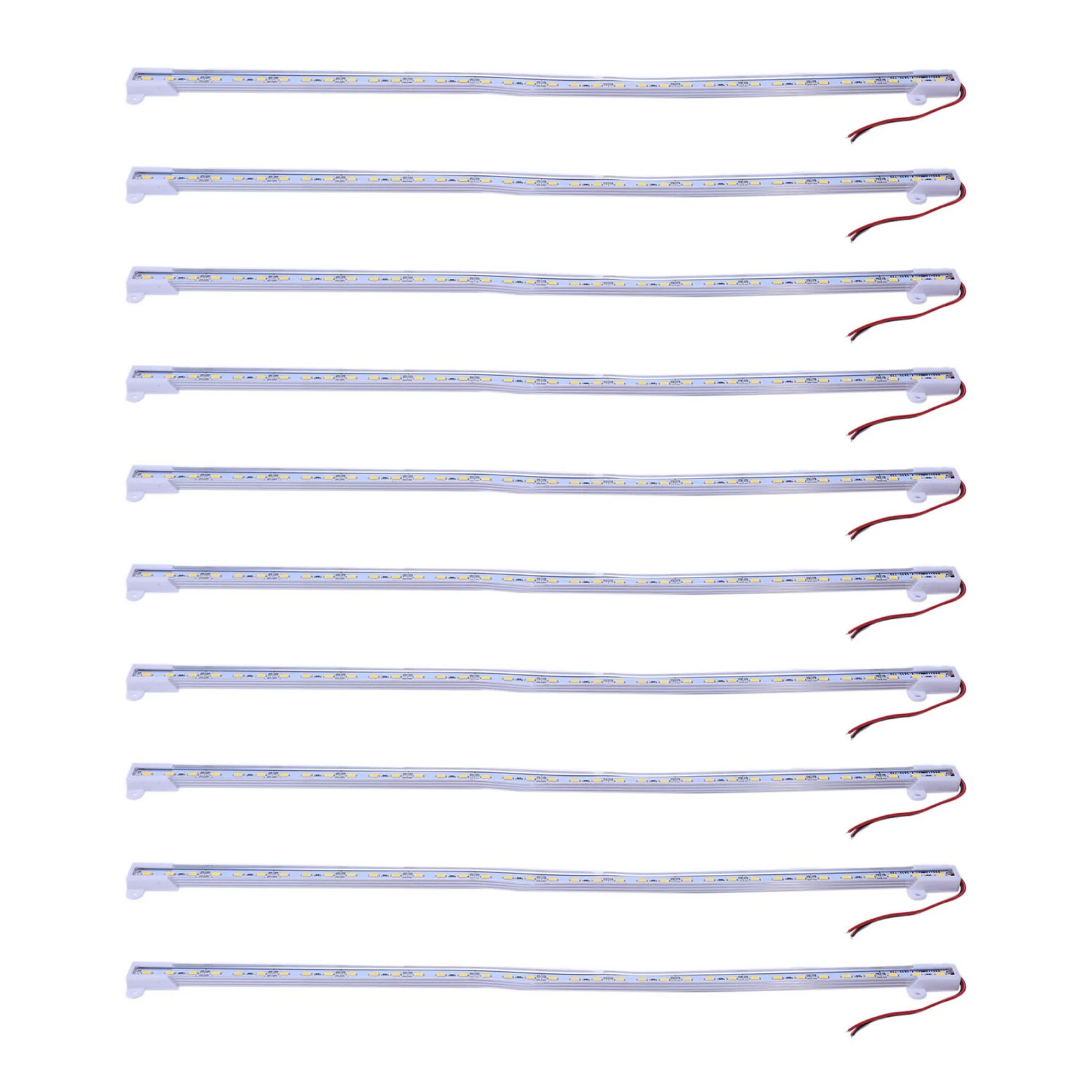 

10X 50CM 12V 36 LED 5630 SMD Hard Strip Bar Light Aluminum Rigid Warm White
