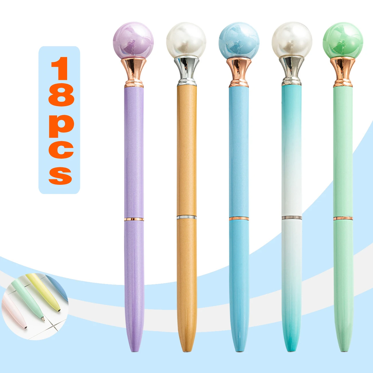 

18 шт., шариковые ручки карамельных цветов