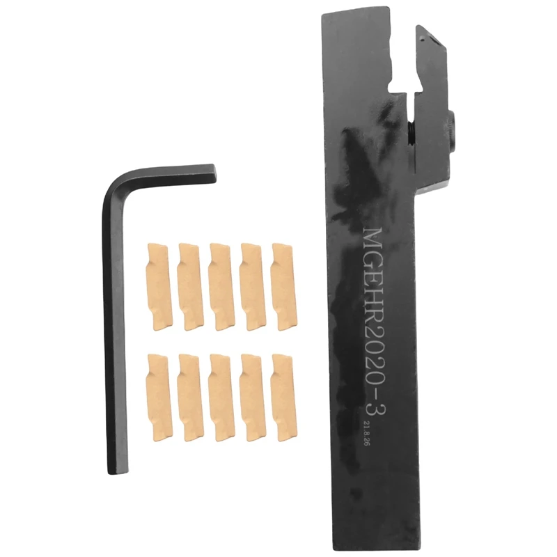 

MGEHR2020-3 Lathe External Grooving Cut Boring Bar Turning Tool Holder+Carbide