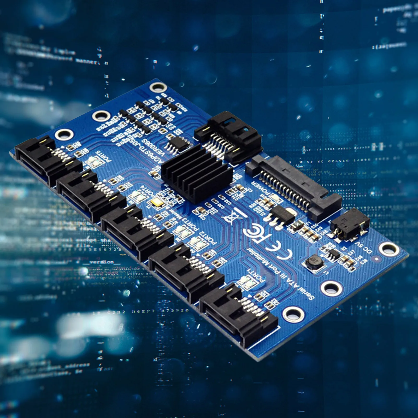 

Sata3.0 1 To 5 Expansion Card 6gbps Port Multiplier Hard Disk Adapter Card Computer Motherboard Supports PM Expansion Card