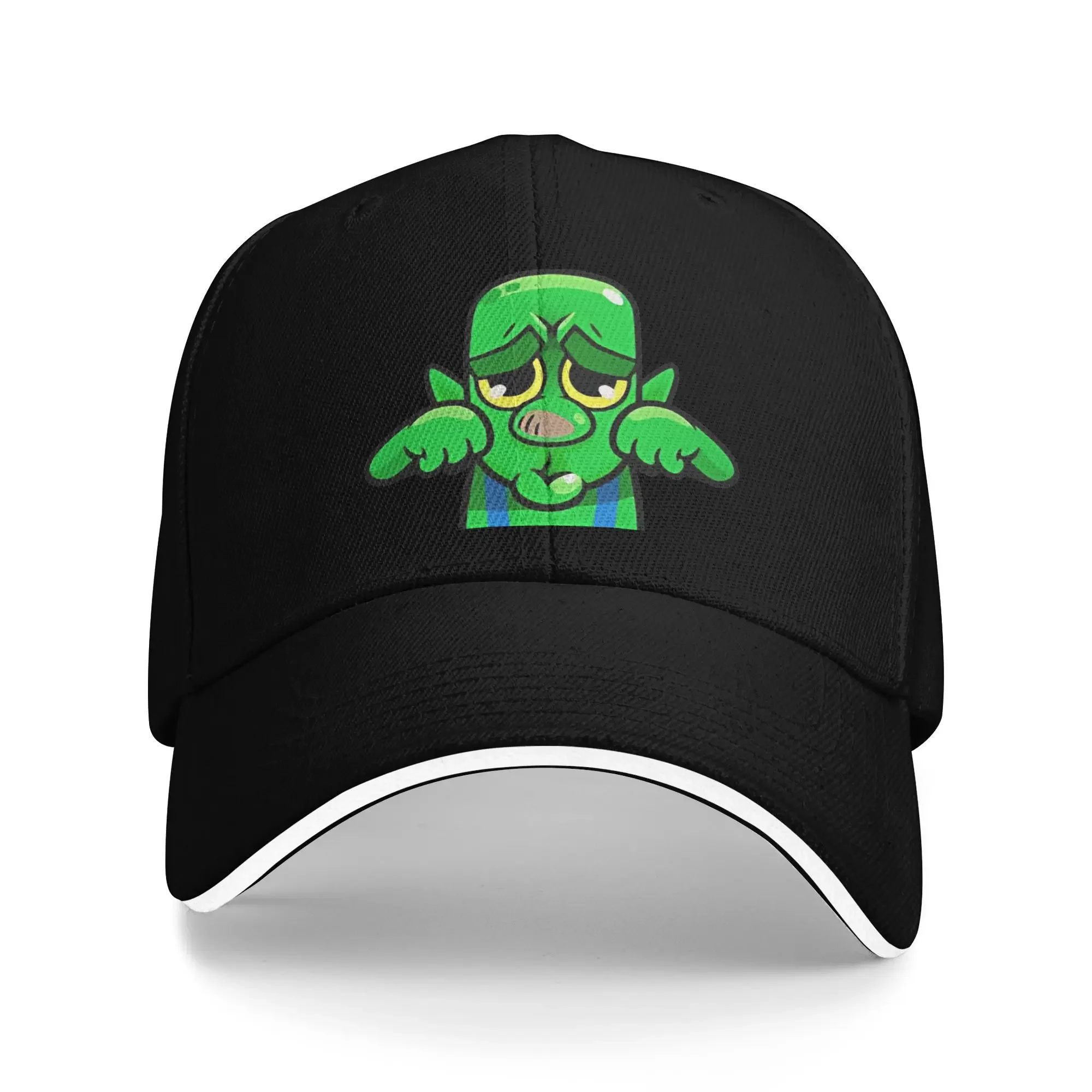 Фото Бейсболка Goblin MiMiMi Emote Clashh Game Royaled, винтажная кепка-сэндвич для мужчин и женщин, дышащая солнцезащитная шляпа для активного отдыха №1