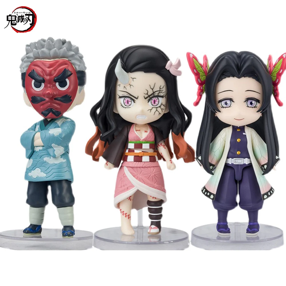 

Оригинальная мини-фигурка Bandai фигурка рассекающего демонов, аниме-фигурка киметсу, No Yaiba, статуэтка танджро незуко, женский подарок