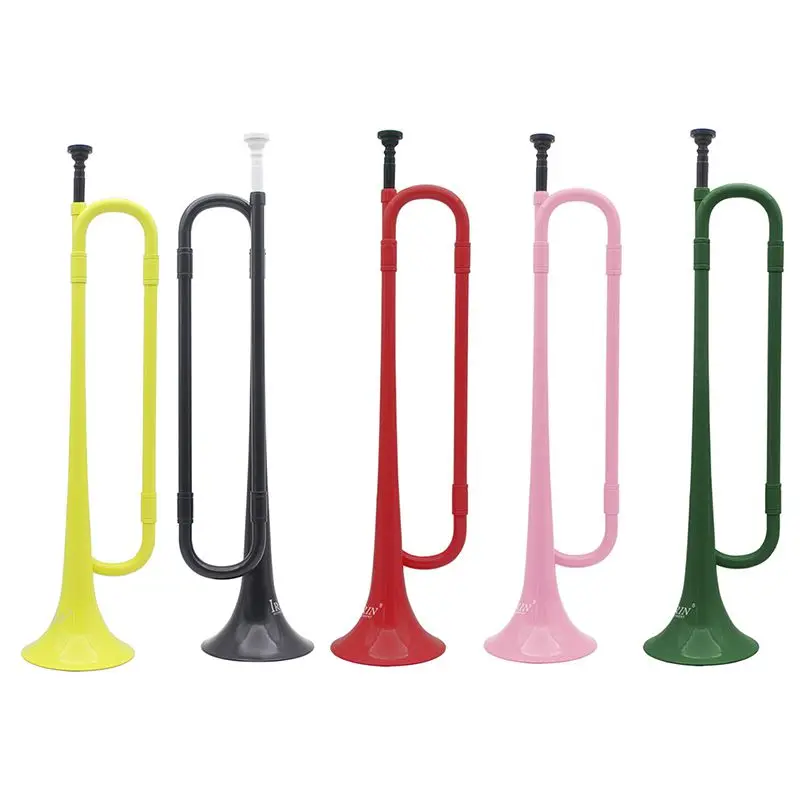 

B Flat Bugle Cavalry Trumpet Environmentally Friendly Plastic with Mouthpiece for Band School Student