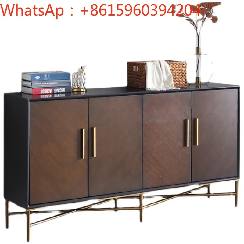 Роскошный шкаф из массива дерева для крыльца обуви украшение гостиной сервант