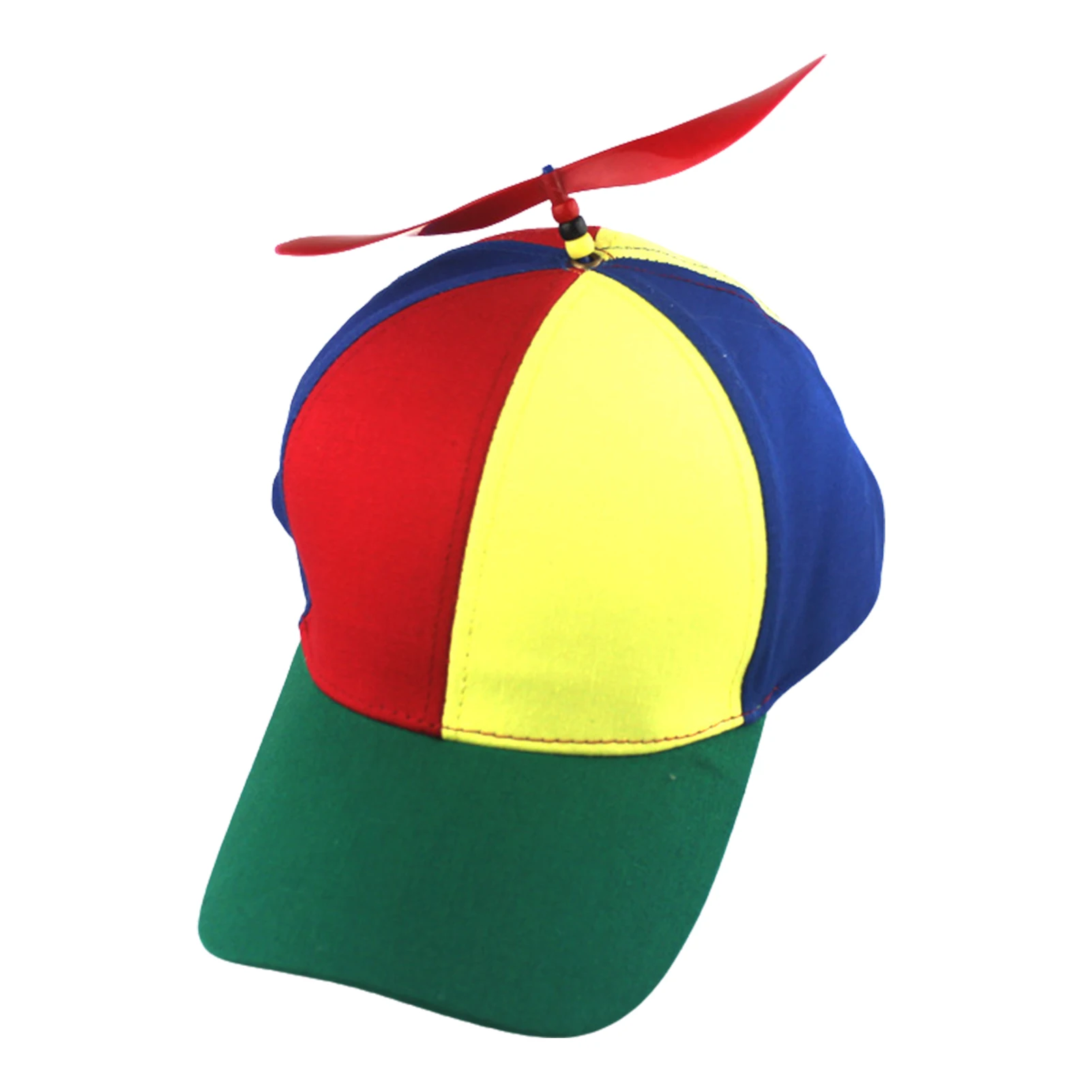 

Detachable Propeller Hat - Helicopter Clown Hat Ball Cap with Propeller for Kids Adults Colorful Head Circumference 53 - 57cm