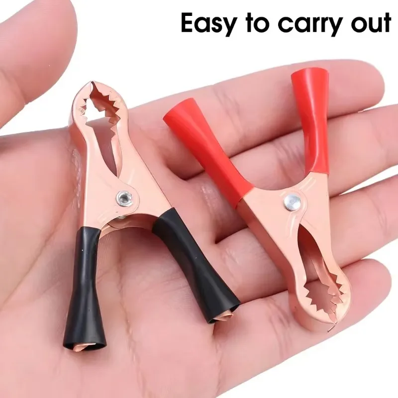 30А Красный + Черный 70 мм Крокодил Автомобиль Караван Ван Аккумулятор Тестовые