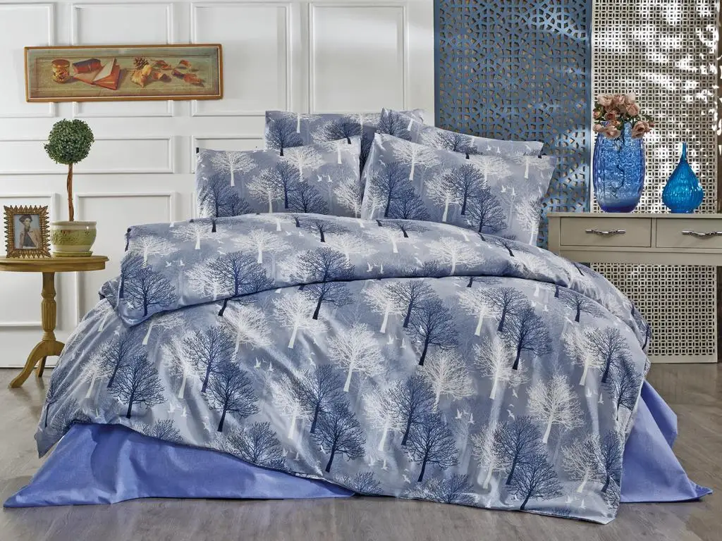 

Dower Land Of Sycamore Double Personality Duvet cover set Blue