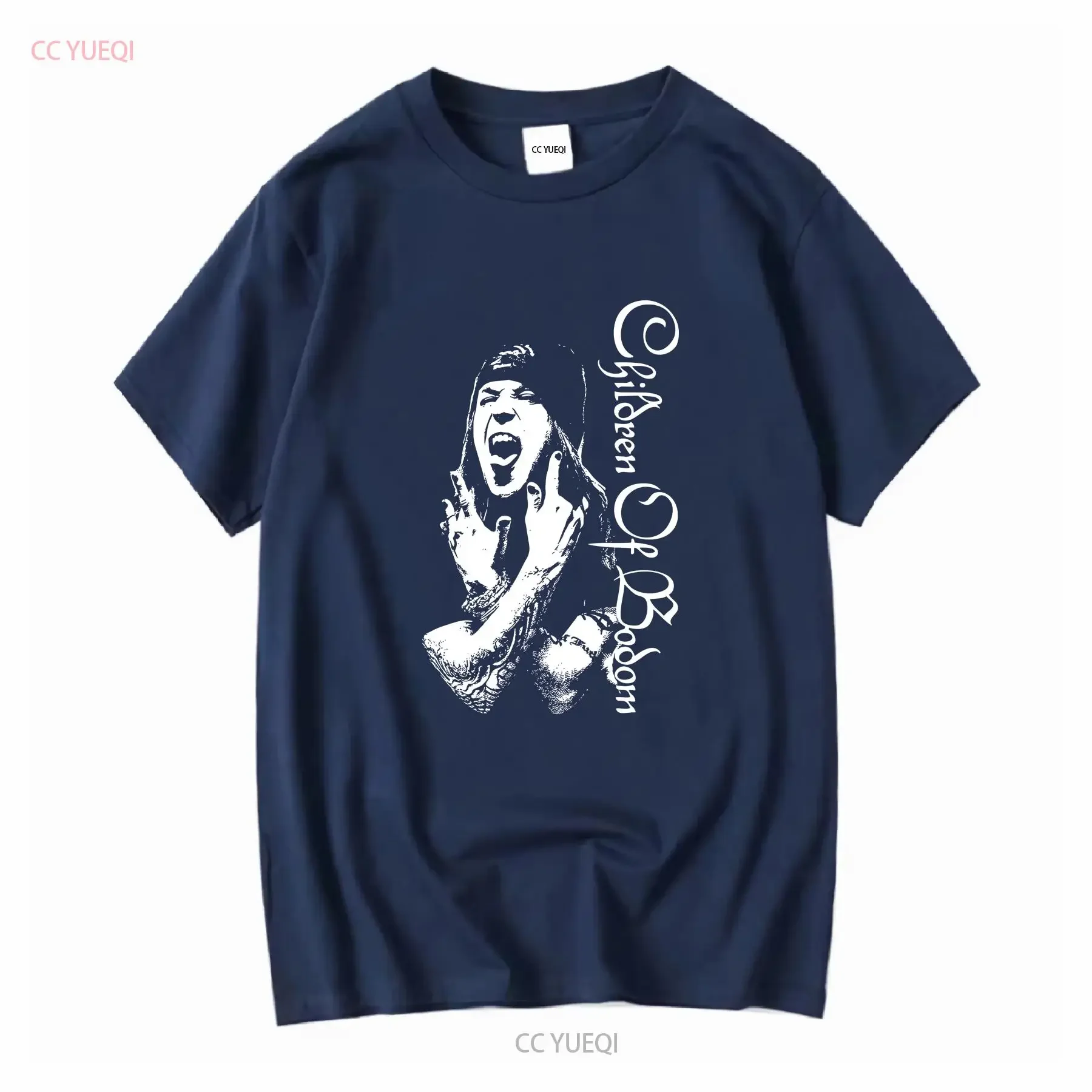 Фото Футболка Children of Bodom Alexi Laiho Black S 234XL AH018 с длинными или короткими рукавами, винтажная, дизайнерская, с эффектом потертости, эластичная. №4