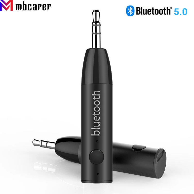 

Wireless Bluetooth-compatible 5.0 Car Kit 3.5mm Jack AUX Handsfree Stereo Music Audio Receiver Adapter for Car Headphone Speaker