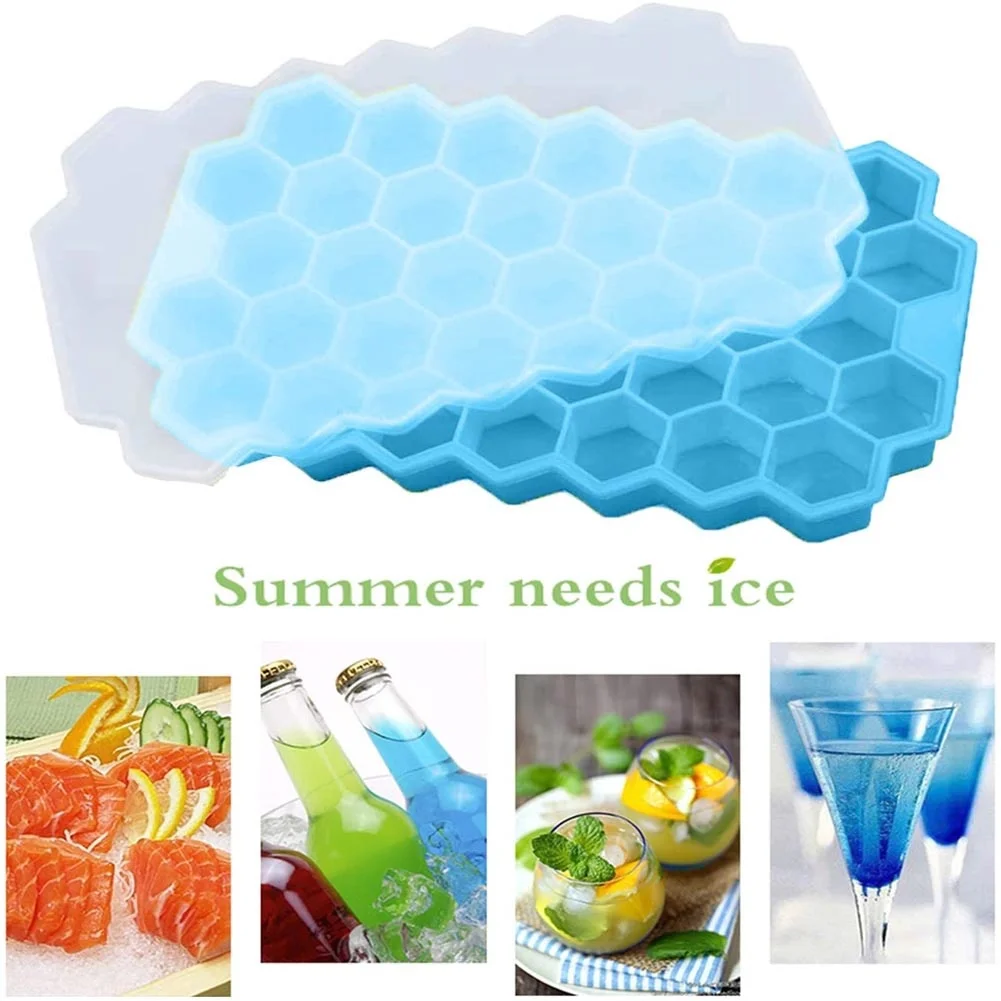 

Ice Cube Tray Ice Molds Silicone For Kitchen Accessories Jelly Juice Mold With Lid Ice Cube Silicone форма для льда