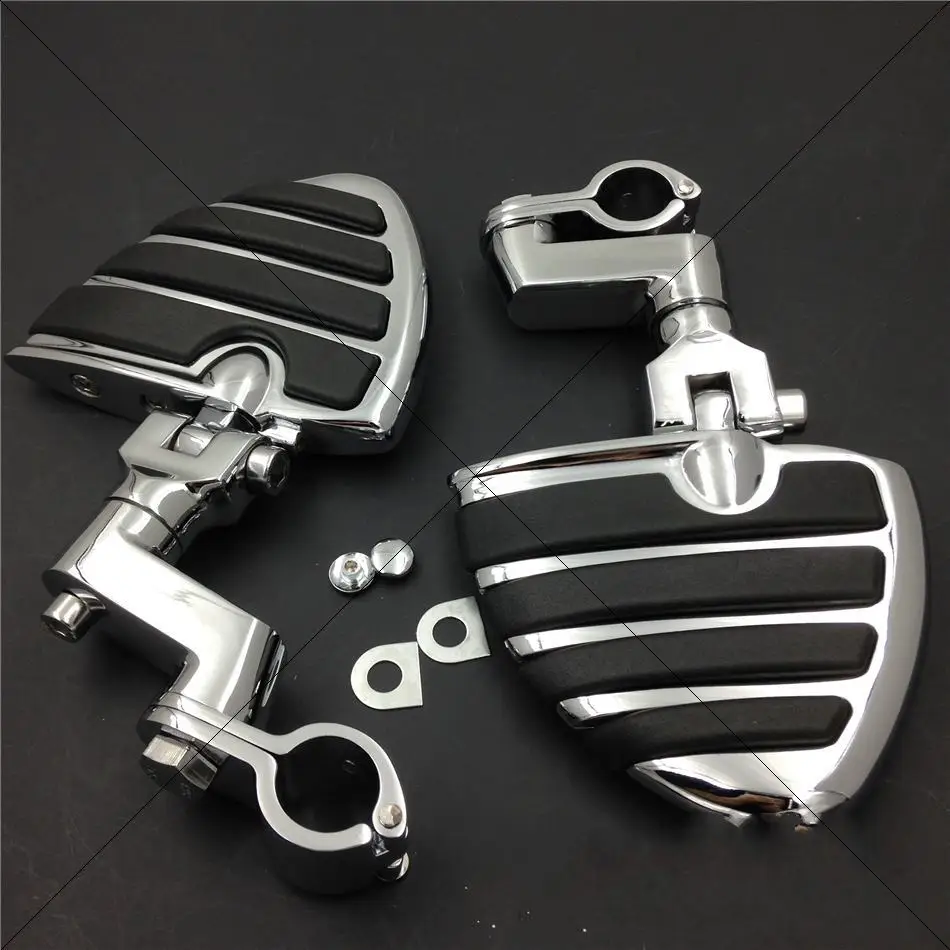 1" Kuryakyn Wing Footpegs Male Mount Clamps For Harley Sport
