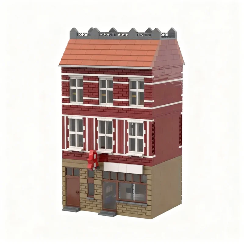 Фото 2397 деталей MOC Altstadthaus Lindenstraße Nr 22, модель-конструктор, архитектурная идея, DIY, развивающие кубики для детей, рождественский подарок, игрушка №1