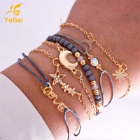 6pcs girls bracelets woman fashion 2022 summer beaded bracelets on hand luxury designer jewelry couples gifts free shipping
