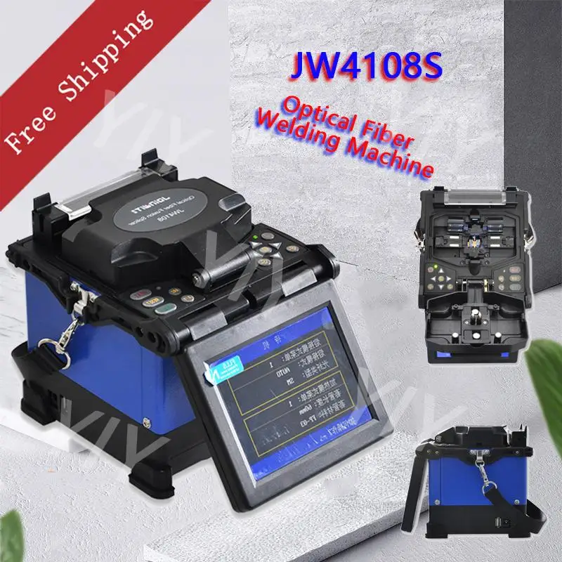 JoinWit JW4108S Optical Fiber Welding Machine Optical Fiber Fusion Splicer Kevlar Scissors Fiber Optical Stripper /Wire Cleaver