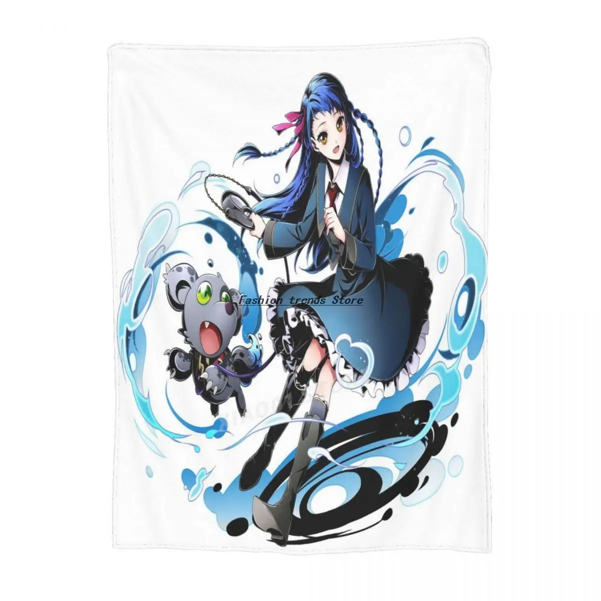 

Anime printed cartoon blanket adult fashion bed thin quilt home office washable flannel leisure children blanket