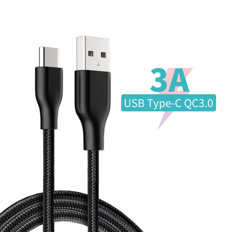 

Type C Cable Fast USB Charging Cable 3A USB-C Data Line for Samsung/Huawei/Xiaomi 0.25m/1m/2m Mobile Phone Charge Cord Hot Sale