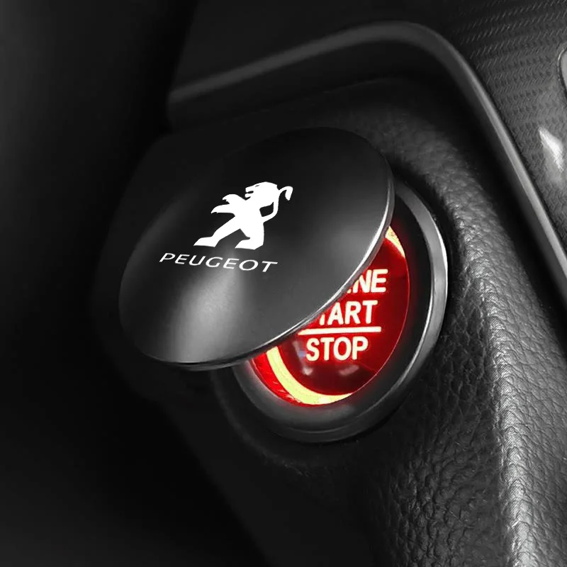 Фото Декоративная защитная накладка на кнопку запуска двигателя для Peugeot 408, 4008, 308, 3008, Rifter, 5008, 508, 2008, 208, 301, RCZ №4