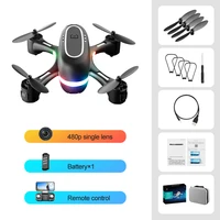 2022 new rc drone wifi fpv mini drone quadcopter foldable real time transmission helicopter toys with led lights aerial vehicle