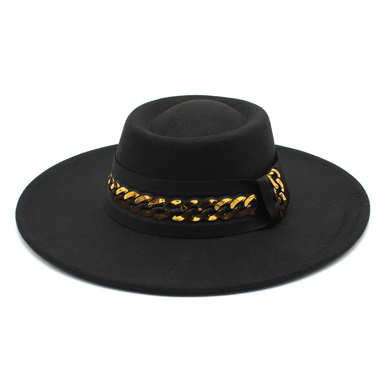 

Весна-осень, модные бриджи для мужчин, шляпы для пляжной часовни, женские свадебные фетровые шляпы, черные фетровые шляпы 2022