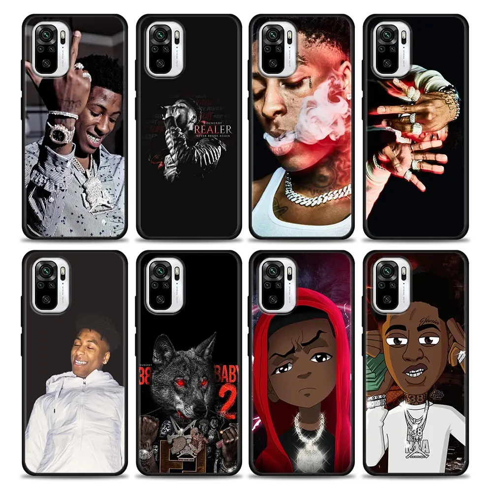 

YoungBoy Never Broke Again 23 Silicone Phone Case For Xiaomi Redmi Note 9 9T 10 10s 11 11s 11E 8 7 Poco M3 M4 Pro 5G Cover Cases