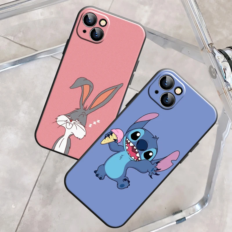 

DISNEY SpongeBob SquarePants Phone Case For Apple iPhone 13 12 11 Pro 12 13 Mini X XR XS Max SE 6 6s 7 8 Plus Black