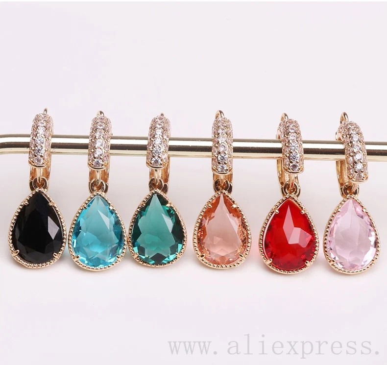 50 шт./упаковка позолоченные серьги-подвески